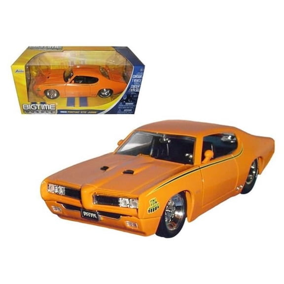 1969 Pontiac GTO Judge Pro Stock Orange 1-24 Diecast Car Model