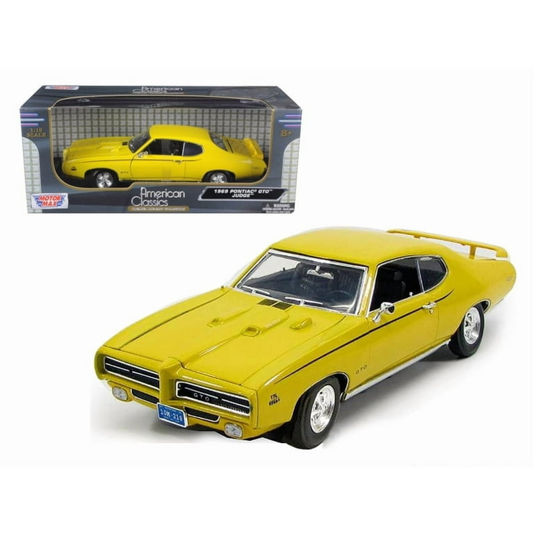 ミニカー 1969 PONTIAC GTO JUDGI 1/18 MOTOR MAX 1969 Pontiac GTO Judge Yellow 1/18 Diecast Model Car by