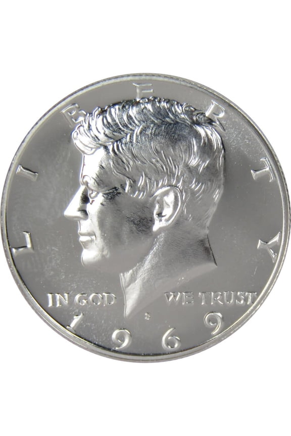 1969 S Kennedy Half Dollar Choice Proof 40% Silver 50c US Coin Collectible