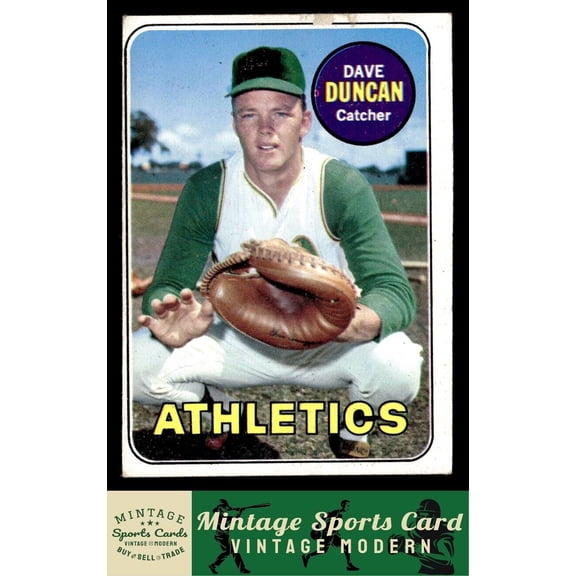 1969 Topps Dave Duncan #68 Oakland Athletics Baseball Card