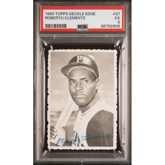 1969 Topps Deckle Edge Roberto Clemente #27 PSA 5