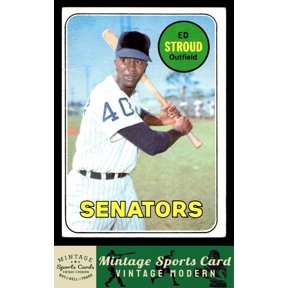 1969 Topps Ed Stroud Baseball Card #272 Washington Senators Washington Senators MLB BASEBALL Trading Card