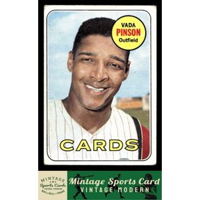 1969 Topps Vada Pinson Baseball Card #160 St. Louis Cardinals