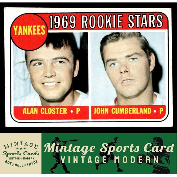 1969 Topps Yankees 1969 Rookie Stars (Alan Closter / John Cumberland) #114 RC