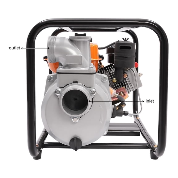 2.3kW Diesel-Powered Water Pump,3600rpm,40m/h Flow,3in Inlet/Outlet,Aluminum Die-Cast,for Garden & Field Irrigation