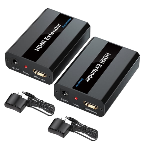 196Ft HDMI Extender Over Cat5e/Cat6/Cat7 Ethernet Cable  1080P 3D Transmitter & Receiver Kit (HDCP & EDID Supported)