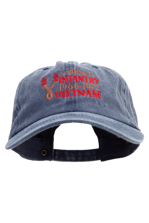 196th Infantry Vietnam Cotton Twill Premium Pigment Dyed Cap - Navy OSFM