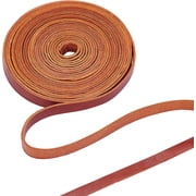 197 Inch 10mm Brown Leather Strap Belt Blank Strips Full Grain Flat Genuine Leather Cord for Jewelry Making DIY Craft Projects Belts Keychains Pet Collars Leather Watch diy
