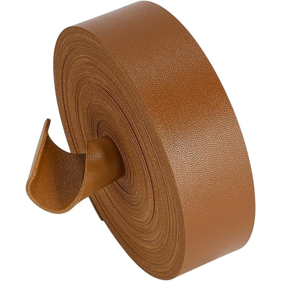197 Inch Double Sided Leather Strip 1.2 Inch Wide Lychee Pattern Leather Strap