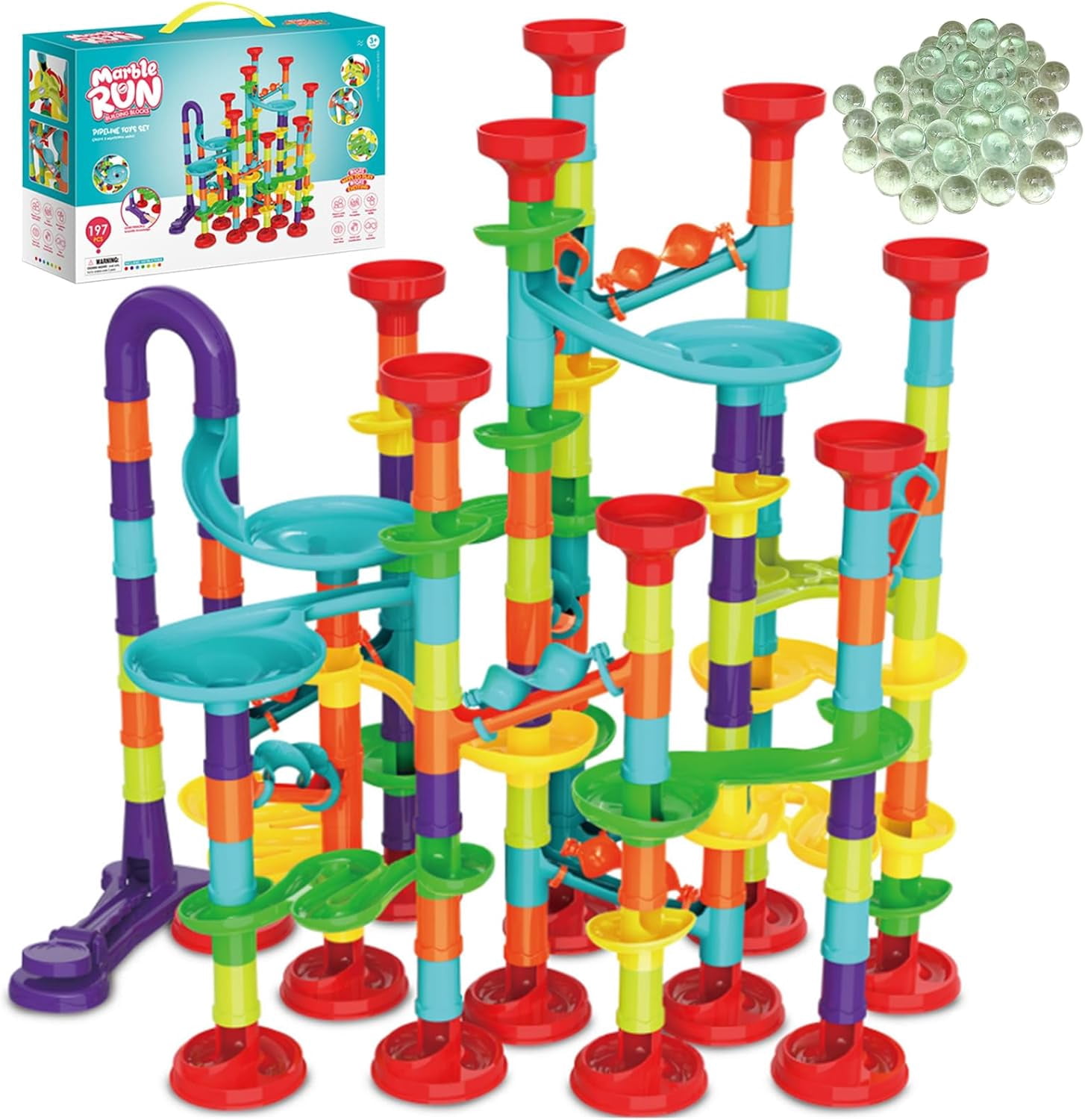 Lego Marble Run Stem Marble Track 50-Piece Marble Run STEM Toy