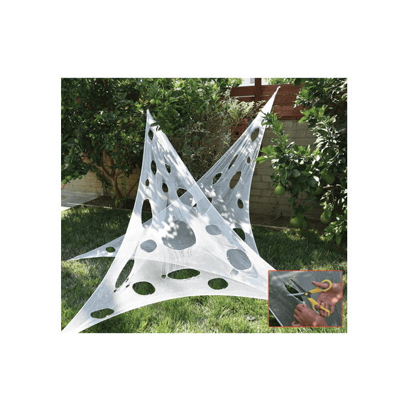 Stretch White Web Material Decoration