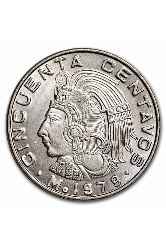 1970-1983 Mexico 50 Centavos BU