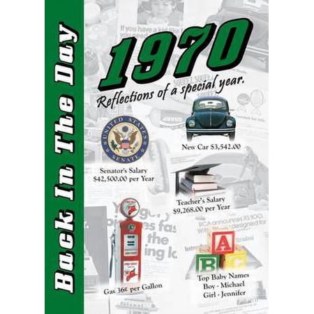 1970 Back In The Day Greeting Card / Booklet (envelope included)