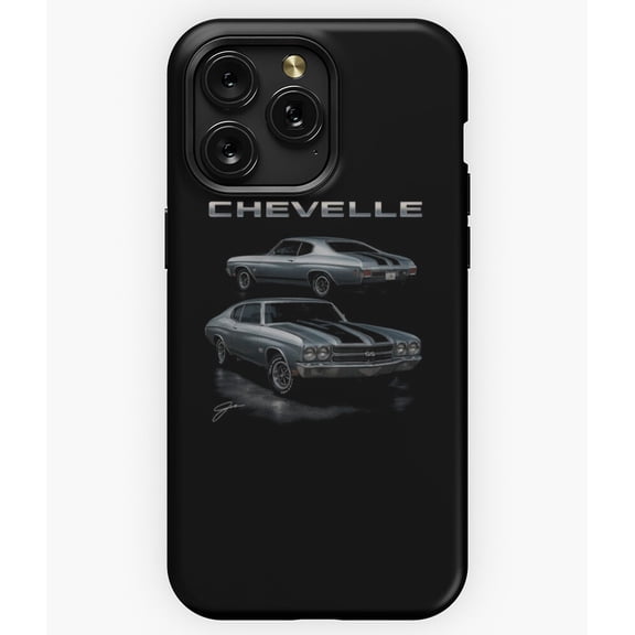 1970 Chevelle SS LS6 Silver Black G052 Phone Case for iPhone17 16 15 14 13 12 11 Pro Max