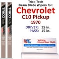 thumbnail image 1 of 1970 Chevrolet C10 Pickup Beam Blade Wipers (Set of 2), 1 of 4