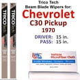 thumbnail image 1 of 1970 Chevrolet C30 Pickup Beam Blade Wipers (Set of 2), 1 of 4