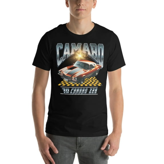 1970 Chevrolet Camaro Z28 | Vintage 70's Era Auto Shirt (Black, XL)
