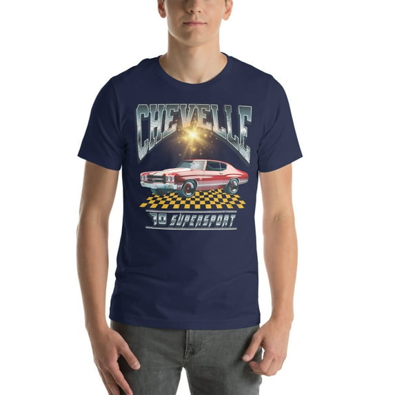 1970 Chevrolet Chevelle SS 454 | Vintage 70's Era Auto Shirt (Navy, M)