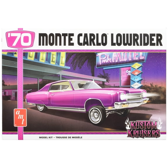 1970 Chevrolet Monte Carlo Lowrider "Kustom Kruisers" (Skill 2) 1/25 Plastic Model Kit by AMT