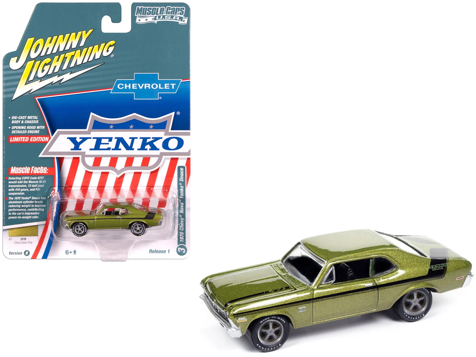 Mô hình 1/64 Johnny Lightning 1979 International Scout with Boat And
