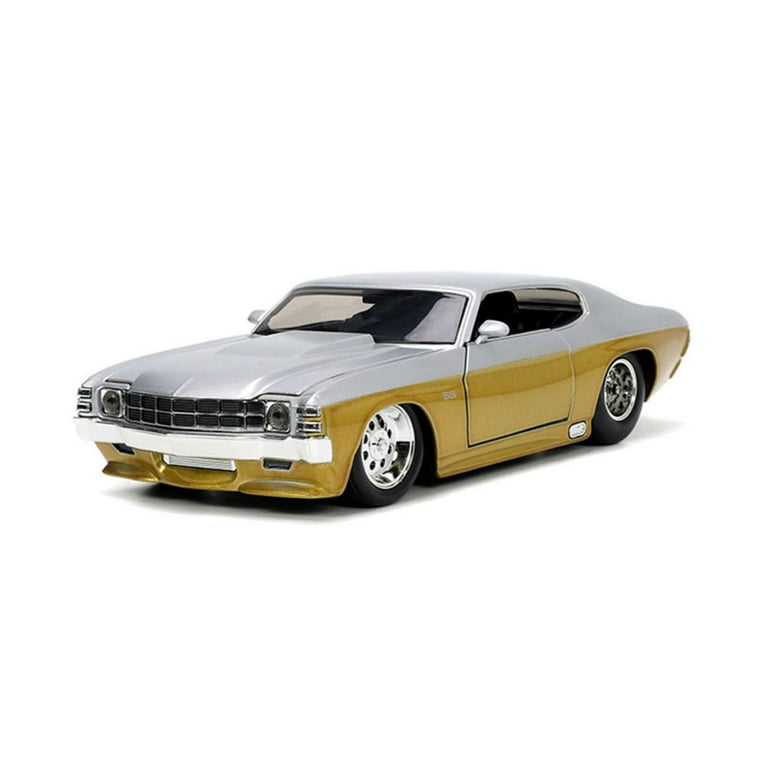 1970 Chevy Chevelle SS, Gold and Silver - Jada Toys 34116 - 1/24