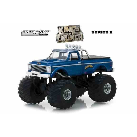 1970 Chevy K-10 Monster Truck, USA-1 - Greenlight 49020B/48 - 1/64 Scale Diecast Model Toy Car