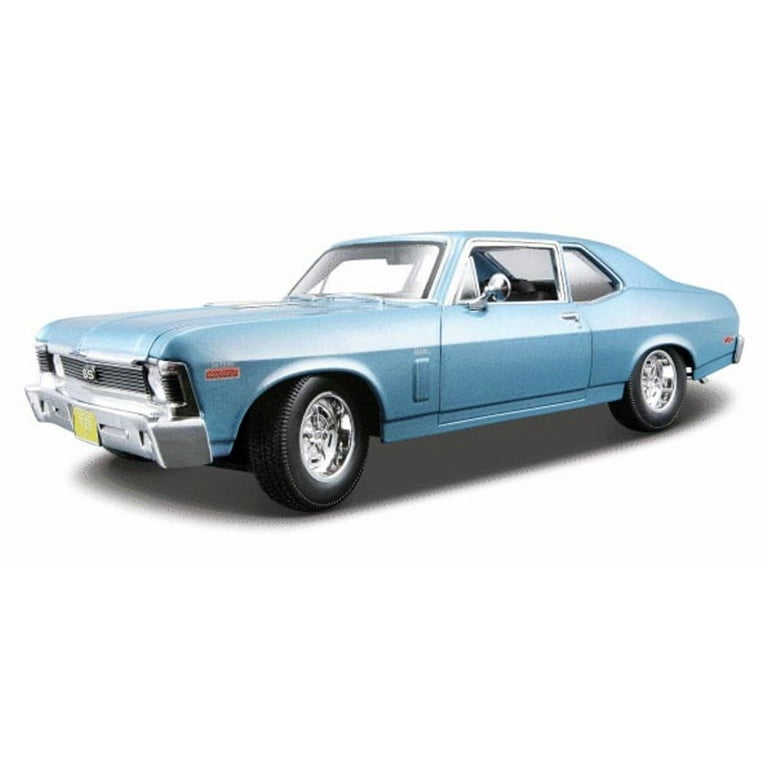 1970 Chevy Nova SS Coupe, Blue - Maisto 31132 - 1/18 scale diecast