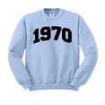 thumbnail image 1 of 1970 College Style Sweatshirt Unisex X-Large Light Blue, 1 of 5