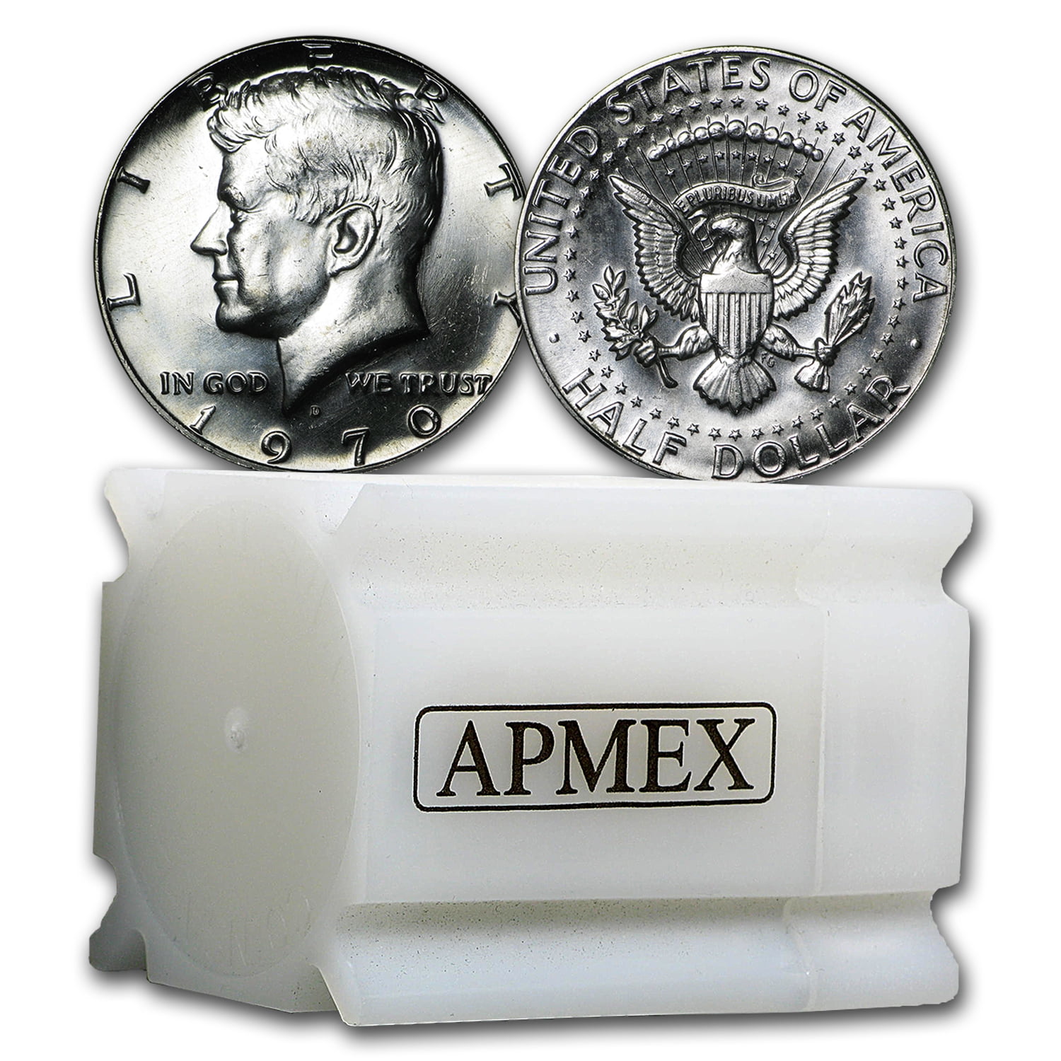 1970-D Kennedy Half Dollar 20-Coin Roll BU