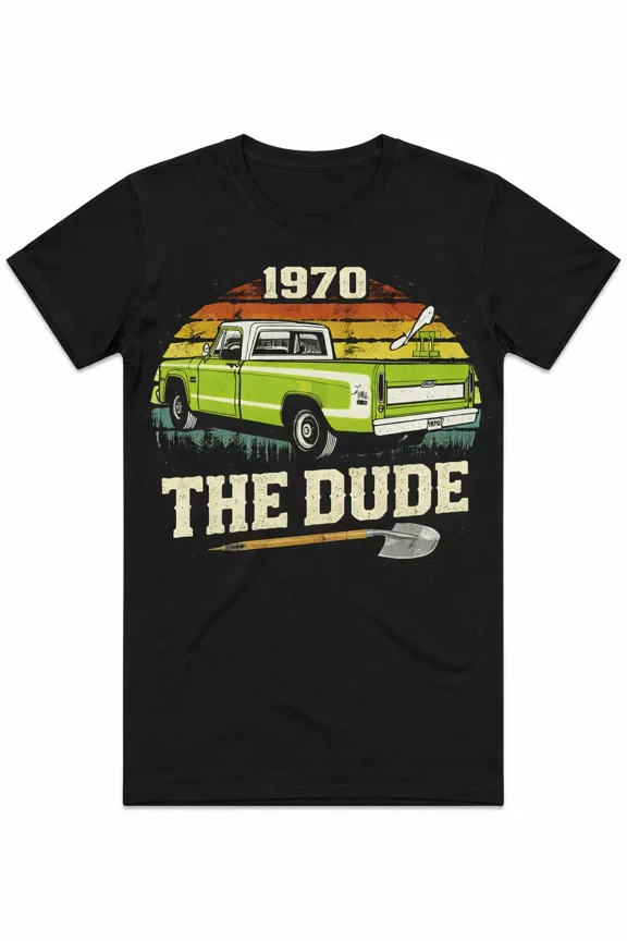1970 D100 The Dude Classic Pickup Truck Retro Graphic Unisex T-Shirt ,up to size 5XL