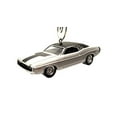 thumbnail image 1 of 1970 Dodge Callenger R/T Hemi Christmas Ornament 1:64 Silver, 1 of 3
