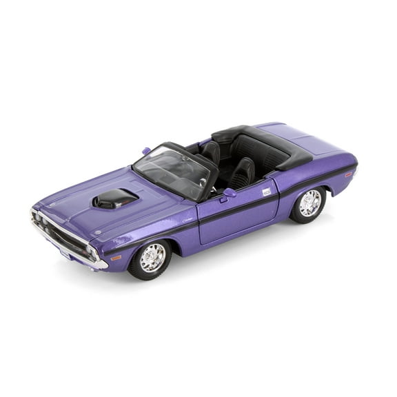 1970 Dodge Challenger R/T Convertible, Purple, Showcasts 38264PR - 1/24 Scale Diecast Model Car