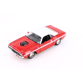 1970 Dodge Challenger R/T Coupe Soft Top, Red - Showcasts 38263R - 1/24 Scale Diecast Model Car