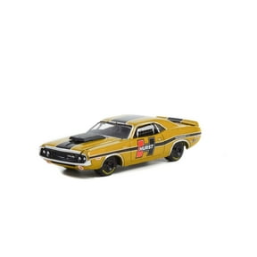 1970 Dodge Challenger R/T, Gold - Greenlight 41140C/48 - 1/64 scale Diecast Model Toy Car