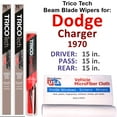 thumbnail image 1 of 1970 Dodge Charger Beam Blade Wipers (Set of 3) w/Rear Wiper, 1 of 4