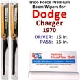 thumbnail image 1 of 1970 Dodge Charger Performance Beam Wipers (Set of 2), 1 of 4