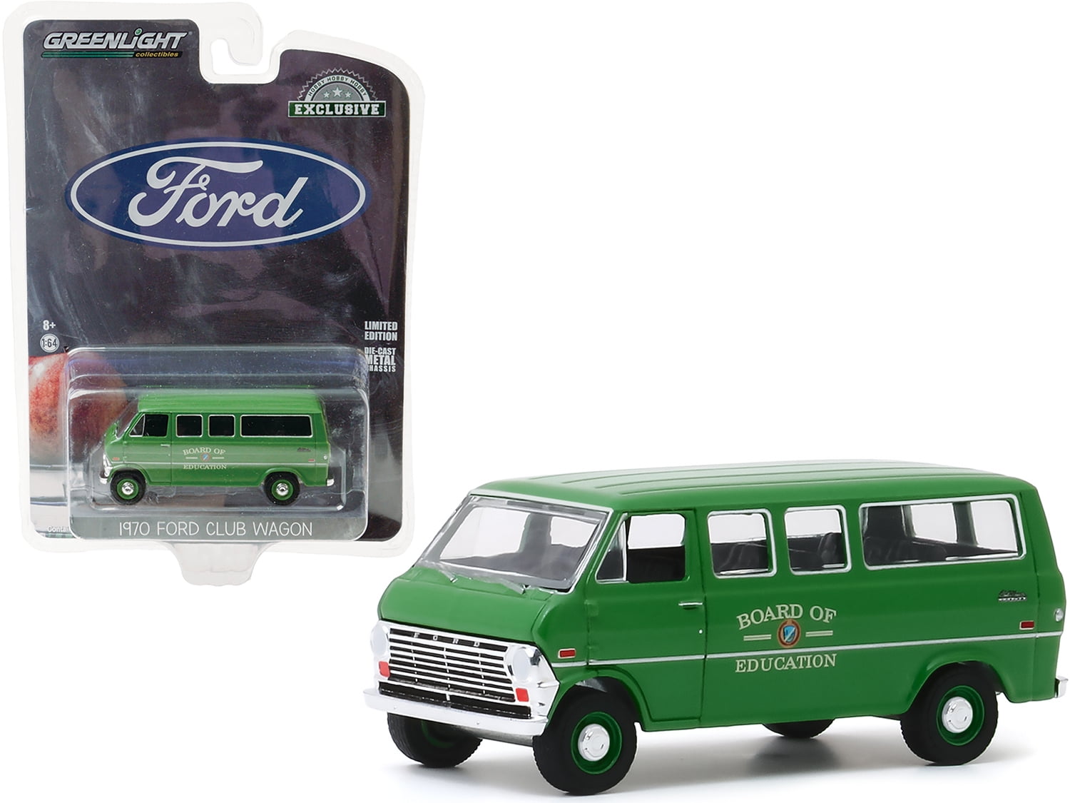 1970 Ford Club Wagon Van Green Board of Education Hobby