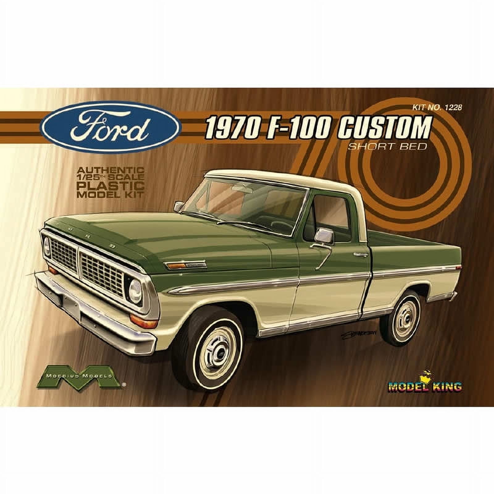 信頼 Ford 1970 Shipping! Free F100 Scale 1/25 Pick-up Custom トラック、トレーラー