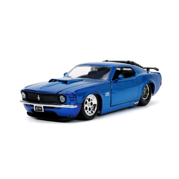 1970 Ford Mustang Boss 429, Blue - Jada Toys 33043 - 1/24 scale Diecast Model Toy Car