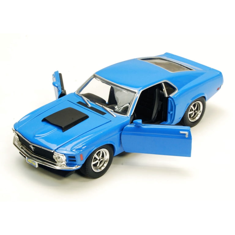 1970 Ford Mustang Boss 429, Blue - Motormax 73303 - 1/24 scale