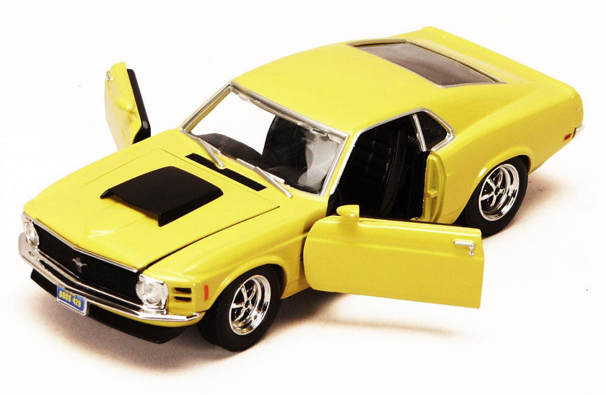1970 Ford Mustang Boss 429, Yellow - Motormax 73303 - 1/24 scale