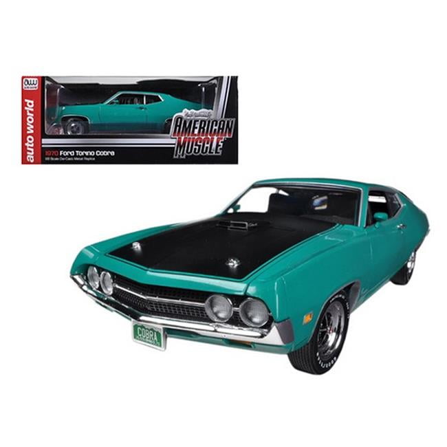 Autoworld AMM1018 1970 Ford Torino Cobra Jet 429 Grabber Green 1