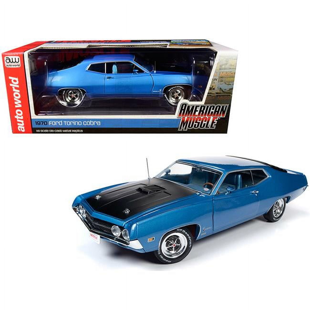 American Muscle 1970 Ford Torino Cobra Medium Blue Metallic