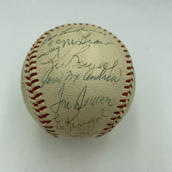 1970 New York Mets Team Signed Baseball Nolan Ryan Tom Seaver PSA DNA COA