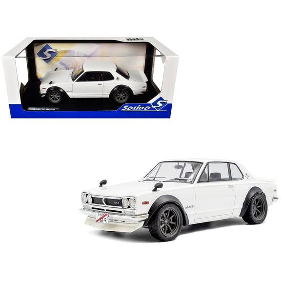 1970 Nissan Skyline (C10) Hakosuka RHD (Right Hand Drive) White 1/18 Diecast Model Car by Solido