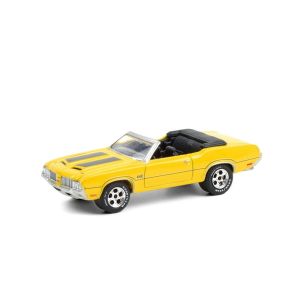 1970 Oldsmobile 442 Convertible (Lot #743), Sebring Yellow - Greenlight 37220C/48 - 1/64 scale Diecast Model Toy Car