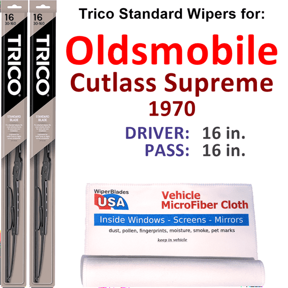 1970 Oldsmobile Cutlass Supreme Wiper Blades (Set of 2)