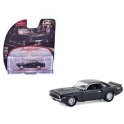 1970 Plymouth Cuda AAR Black with Gray Stripes "Barrett-Jackson" Series 16 1/64 Diecast Model Cars by Greenlight