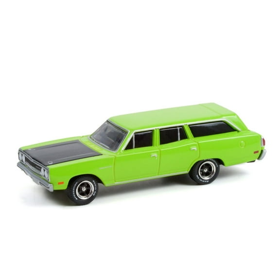 1970 Plymouth Satellite Custom, Lime Green - Greenlight 36040C/48 - 1/64 scale Diecast Model Toy Car