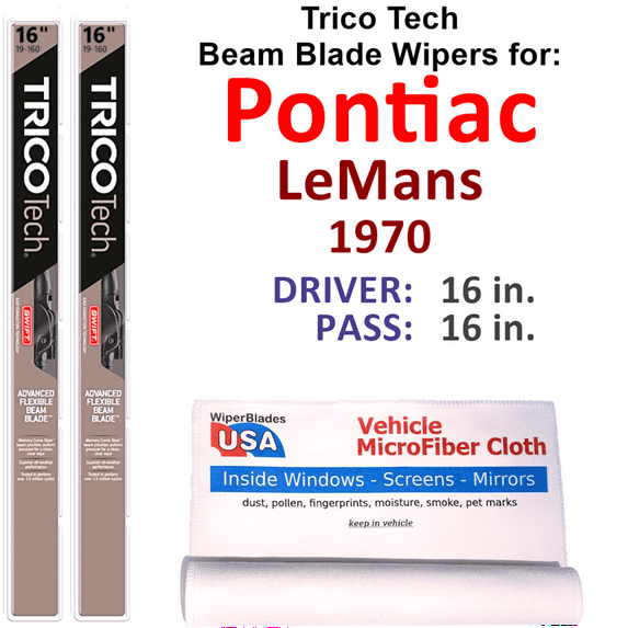 1970 Pontiac LeMans Beam Blade Wipers (Set of 2)
